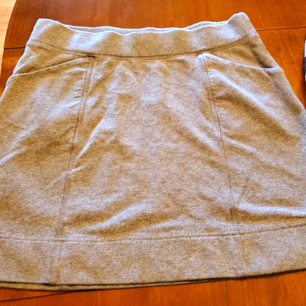 Tommy Hilfiger Grey Sweatshirt Type Skirt
